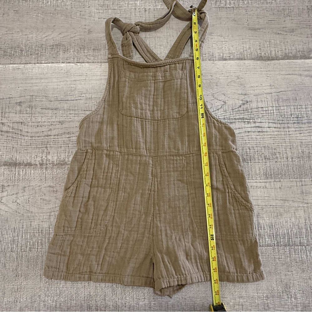 SO Olive Green Textured Shortalls Size Small - Picture 5 of 13
